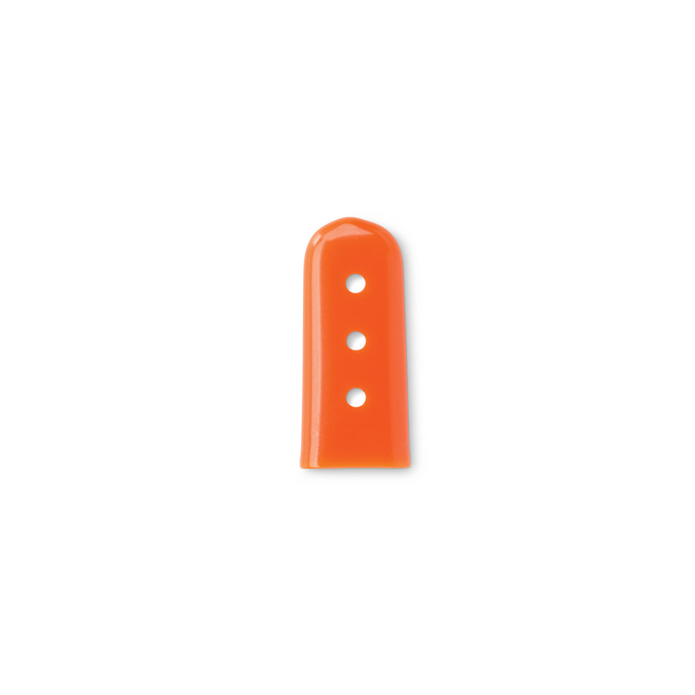 Key Surgical Flat Caps - Instrument Tip Cap with Vents, Flat, Orange, 0.375" x 1" - 3-15-07