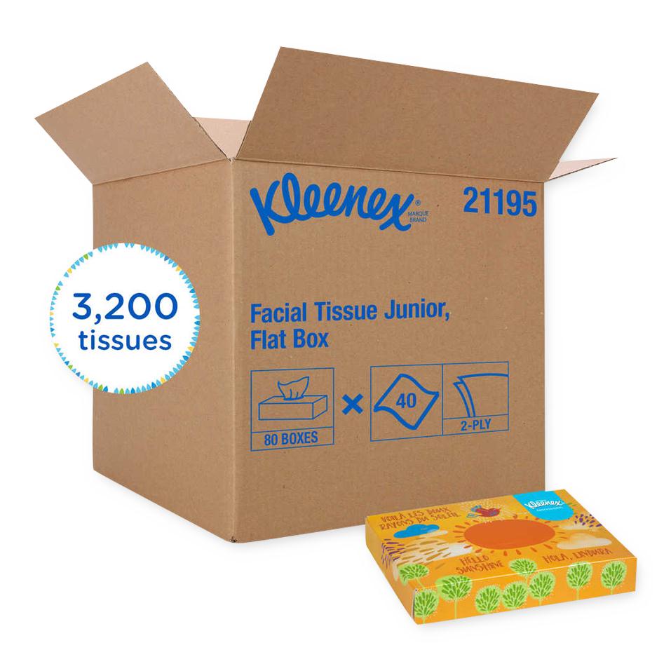 Kleenex Facial Tissue Junior - DBD-TISSUE, FACIAL, JUNIOR, KLEENEX - 21195-04