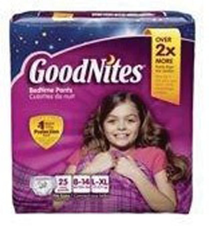 Kimberly-Clark Goodnites Youth Underpants - UNDERPANTS, GOOD NITES, GIRLS - 43365