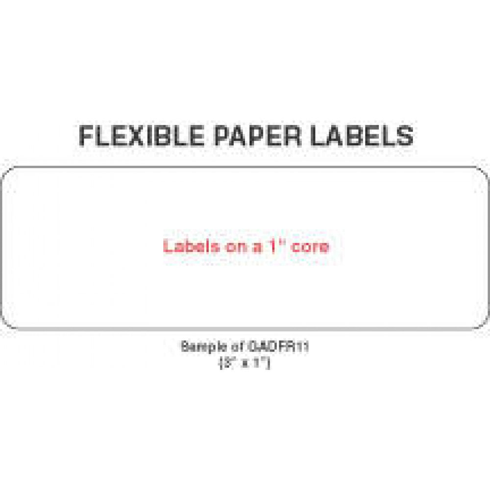 Label Paper Removable 1" Core 3" X 1 1/4" White 1000 Per Roll