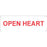 Label Paper Permanent Open Heart 1 1/2" X 1/2" White 1000 Per Roll