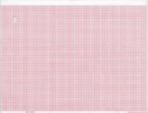 Graphic Controls Medical Chart Recording Papers - Marquette ECG / EEG Medi-Trace Recording Paper, 8.44" x 275' - 7G31002176