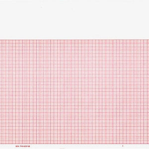 Graphic Controls Medical Chart Recording Papers - Burdick ECG Single-Channel Recording Paper, Red Grid, 8.465" x 183' - 7G32016653