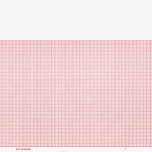 Graphic Controls Medical Chart Recording Papers - Burdick ECG Single-Channel Recording Paper, Red Grid, 8.465" x 183' - 7G32016653