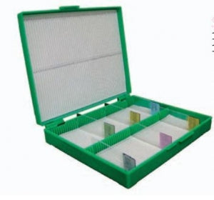 General data Company Inc Slide Boxes with Hinged Covers - BOX, SLIDE, 100-POS, ABS, HINGED COVER, ORANG - SB-100P-O