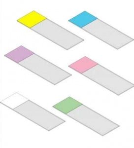 General Data Inc Routine Color Microscope Slides Beveled Edges - SLIDES, MICROSCOPE, BEVELED EDGES, BLUE - SM-CCS-BB