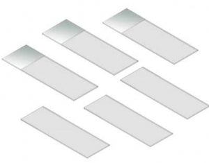 General Data Inc Uncharged Frosted One End One Side Slides - SLIDE, FROSTED, 25X75MM, 45 DEG CLIPPED - SM-SSF-45