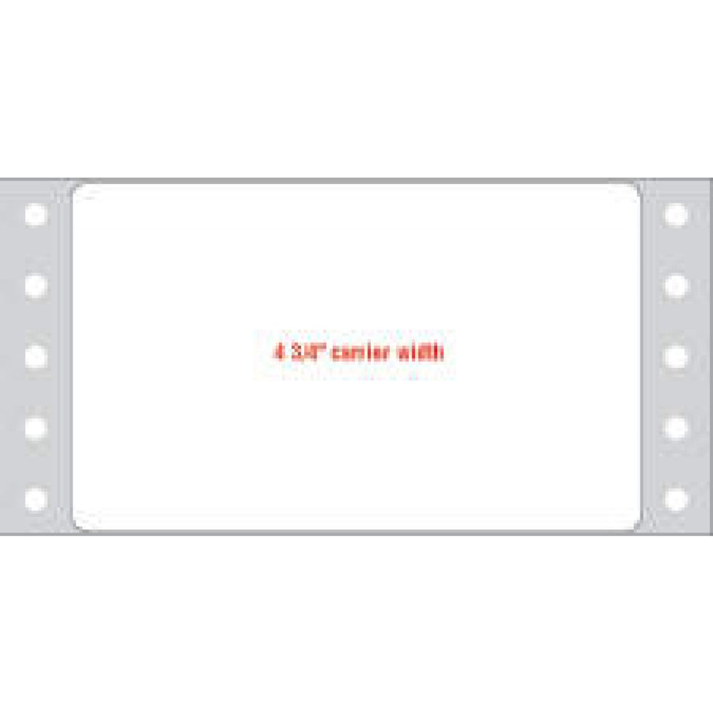 Label Dot Matrix Paper Permanent 4" X 2 7/16" White 2500 Per Case