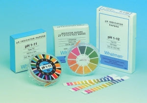 Whatman pH Indicatior Standard Narrow Range - pH Indicator Paper Test Strips, 1-11 Range, 10-Strip Booklet - 2600-500