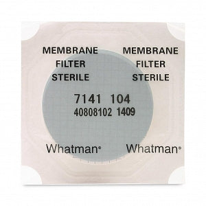 Whatman Sterile Mixed Cellulose Ester Membranes - 47 mm WME Mixed Cellulose Ester Membrane Filter with Pad, Sterile, Gridded White, 0.45 µm - 7141-124