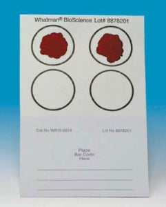 Whatman Human Blood Stain Card - CARD, BLOODSTAIN 100/PK - WB100014