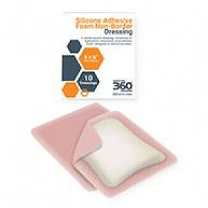 Gemco Gemcore360° Silicone Foam Dressing - Silicone Foam Dressing, Non-Border, 6" x 6" - AM-WC-SFNB66