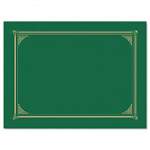 Geographics Certificate Covers - Green 12.5" x 9.75" Certificate / Document Cover - 47399