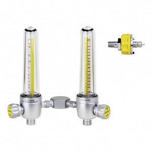 Genstar Technologies Dual-Air Aluminum Flowmeters - Aluminum Dual Air Flowmeter, 0-15 LPM, Medical Air, Ohio - FMD187A-15L-OH