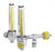 Genstar Technologies Dual-Air Aluminum Flowmeters - FLOWMETER, ALUMINUM, DUAL, 0-15 LPM, MED - FMD187A-15L-OHP