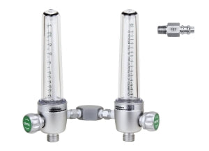 Genstar Technologies Aluminum Dual Oxygen Flowmeters - Aluminum Dual Oxygen Flowmeter, 0-15 LPM, Puritan-Bennett Adapter - FMD197A-15L-PB