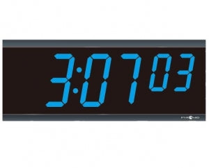 Pyramid Technologies Digit Stand Alone Clock - Rectangular LED Wall Clock, 6" x 1/4" x 15-1/2" - DIG-6B