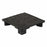 Grainger Pallets - Black Stackable Recycled High Density Polyethylene Four-Way Pallet, 24" x 24" x 5.5" - 38TA10