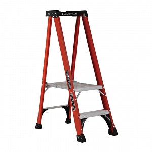 Louisville Ladder Fiberglass Platform Stepladders - Fiberglass 4 ft. 9" Platform Stepladder, 375-lb. Capacity - FXP1802HD