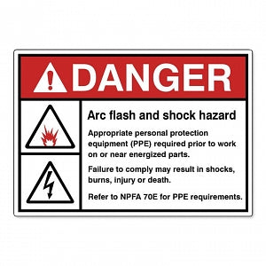 Grainger Hazard Labels - Electrical Hazard Label, 3-1/2" - 49CK52