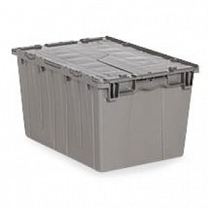 Orbis Flipak Storage Containers - CONTAINER, LID, ATTACHED, GRAY, 22X15X12" - FP171