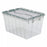 Graham-Field Attached Lid Containers - Attached Lid Container, Clear, 12-1/2"H x 21-1/2"L x 15"W - 49XH32