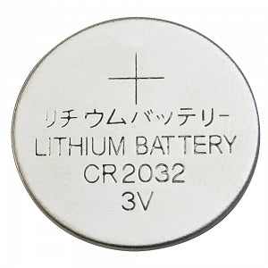 Grainger Lithium Coin Cell 3 Volt Battery - Lithium Coin Cell Battery, 3 V, 230 mAh, Size 2032 - 4LW11