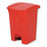 Grainger Square Flat-Top Fire-Resistant Trash Can - Flat-Top Trash Can, Fire-Resistant, Red, 12 Gal. - 6GAJ9