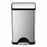 Simplehuman Products Stainless Steel Open Lid Trash Cans - Stainless Steel Trash Can, Step On, 38 L - CW1814