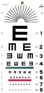 Graham-Field Illiterate Plastic Eye Chart - CHART EYE ILLITERATE LF - 1241