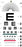 Graham-Field Illiterate Plastic Eye Chart - CHART EYE ILLITERATE LF - 1241