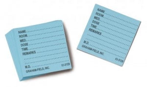 Graham-Field Medicine Cards - CARD, MEDICINE, BLUE - 3129 BL