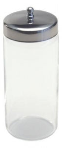 Graham-Field Glass Applicator Jars - Transparent Glass Applicator Jar, 6-5/8" x 3" - 3459