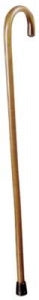 Graham-Field Standard Wooden Canes - Wooden Cane, J Handle - 5180A