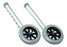 Graham-Field Fixed Wheels (for walkers) - Lumex Fixed Walker Wheels Kit, 5" - 603650A