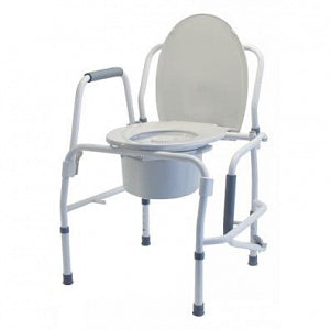 Graham-Field Silver Collection 3-in-1 Steel Drop Arm Commode - COMMODE DROP ARM LTX - 6433A-2