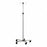 Graham Field Five-Leg Deluxe IV Stands - Deluxe IV Pole Stand, Stainless Steel, 4 Hook - 7016A