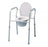 Graham-Field Silver Collection Steel Commodes - Commode, Steel, 3-in-1 Design, 300lb Weight Capacity - 7103A-4