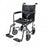 Graham-Field Lightweight Aluminum Transport Chair - Lightweight Aluminum Transport Chair with 250 lb. Weight Capacity, Silver, 17" x 16" - EJ783-1