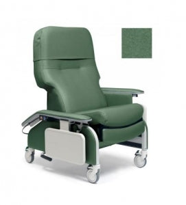 Graham-Field Lumex Deluxe Clinical Care Recliners - Lumex Deluxe Recliner Chair, Dove, Drop Arm, CA133, Jade Blue - FR566DG9212