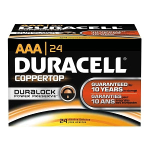 Procter and Gamble Duracell Alkaline Batteries - Duracell Coppertop Alkaline Batteries, AAA - 4133353048