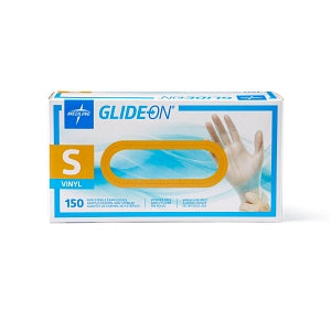 Medline Glide-On Powder-Free Vinyl Exam Gloves - Glide-On Powder-Free Vinyl Exam Gloves, Size S - GLIDE511