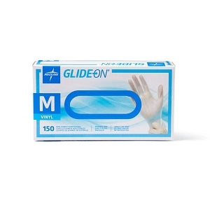 Medline Glide-On Powder-Free Vinyl Exam Gloves - Glide-On Powder-Free Vinyl Exam Gloves, Size M - GLIDE512