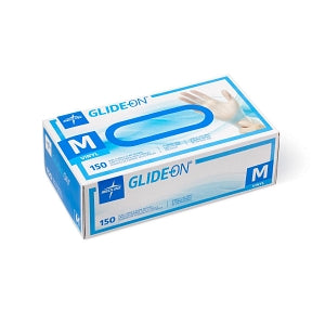 Medline Glide-On Powder-Free Vinyl Exam Gloves - Glide-On Powder-Free Vinyl Exam Gloves, Size M - GLIDE512