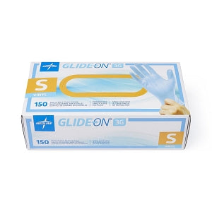 Medline Glide-On 3G Vinyl Exam Gloves - Glide-On 3G Stretch Vinyl Exam Gloves, Powder-Free, Size S - GLIDE711