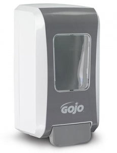 Gojo ROVON FMX-20 Dispensers - FMX-20 Push-Style Dispensers for Foaming Hand Soap, White / Gray - 5270-06