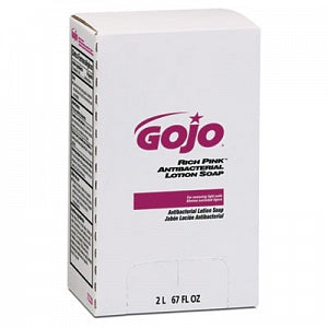 Gojo RICH PINK Antibacterial Lotion Soap - RICH PINK Antibacterial Lotion Soap Refill, 2000 mL, Pink - 7220