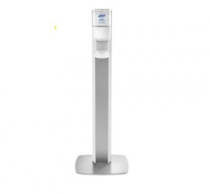 Gojo PURELL Messenger ES8 Dispenser - Purell Messenger ES8 Floor Dispenser Stand - 7308-DS-SLV