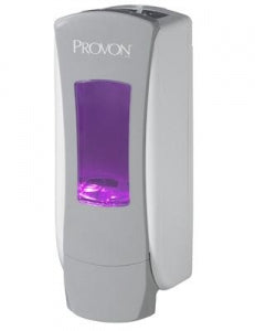 Gojo PROVON ADX-12 Dispenser - Provon ADX-12 Push-Style Dispensers for 1, 250 mL Foaming Soap or Shower Soap, Gray / White - 8871-06