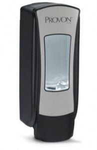 Gojo PROVON ADX-12 Dispenser - Provon ADX-12 Push-Style Dispensers for Foaming Soap or Shower Soap, Chrome / Black - 8872-06